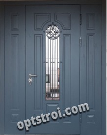 Элитная дверь металлическая нестандартная на заказ 024