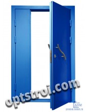 Двустворчатая металлическая дверь. Модель С200-001
