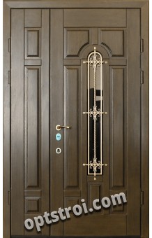 Двустворчатая металлическая дверь. Модель С200-005