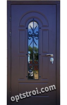 Входная металлическая дверь в коттедж  А636-10