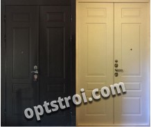 Двустворчатая металлическая дверь в старый фонд. Модель А409-03