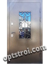 Металлическая дверь с ковкой К10-08