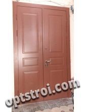 Двустворчатая металлическая дверь в старый фонд на заказ. Модель А418-03