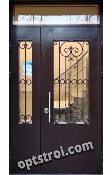 Входная металлическая дверь в коттедж - модель КТ-007