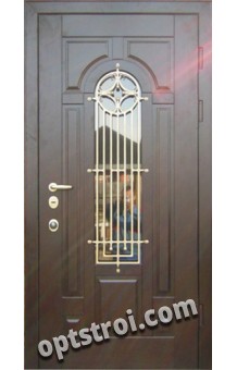 Входная металлическая дверь в загородный дом. Модель 861