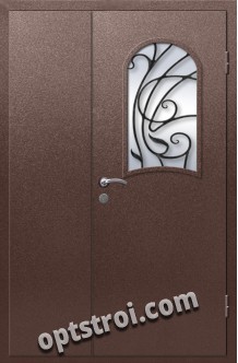Входная металлическая дверь в коттедж - модель КТ-017