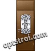 Входная металлическая дверь в коттедж - модель КТ-028