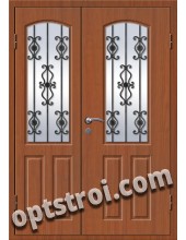 Входная металлическая дверь в коттедж - модель КТ-003