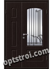 Входная металлическая дверь в коттедж - модель КТ-004