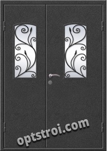 Входная металлическая дверь в коттедж - модель КТ-009