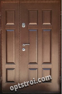 Металлическая двустворчатая дверь в частный дом- модель 893