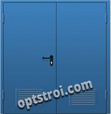 Входная металлическая двустворчатая дверь - модель 895
