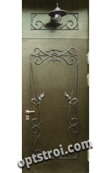 Нестандартная  металлическая дверь. Модель Кастл Браун