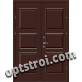 Входная металлическая двухстворчатая дверь ПР-016