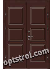 Входная металлическая двухстворчатая дверь ПР-016