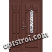 Входная металлическая двухстворчатая дверь ПР-018