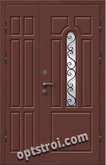 Входная металлическая двухстворчатая дверь ПР-018