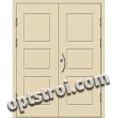 Входная металлическая двухстворчатая дверь ПР-019