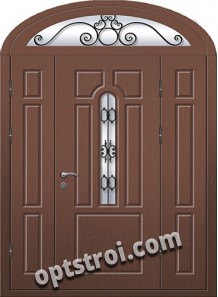 Входная металлическая двухстворчатая дверь ПР-022