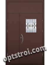 Входная металлическая двухстворчатая дверь ПР-005