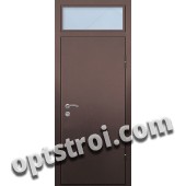Входная металлическая дверь со стеклом модель - СТ-010