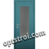 Входная металлическая дверь со стеклом модель - СТ-017