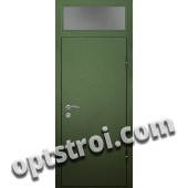 Входная металлическая дверь со стеклом модель - СТ-002