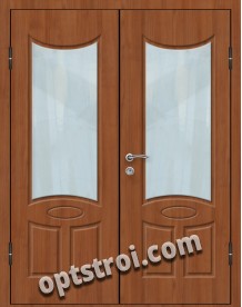 Входная металлическая дверь со стеклом модель - СТ-020