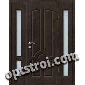 Входная металлическая дверь со стеклом модель - СТ-021