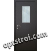 Входная металлическая дверь со стеклом модель - СТ-005