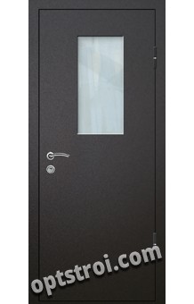 Входная металлическая дверь со стеклом на заказ в С-пб