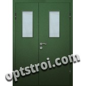 Входная металлическая дверь со стеклом модель - СТ-008