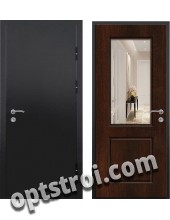 Входная металлическая дверь с зеркалом модель - ДЗ-017
