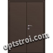Входная металлическая двухстворчатая дверь для тамбура модель - ДВТ-001