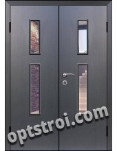 Входная металлическая двухстворчатая дверь для тамбура модель - ДВТ-009