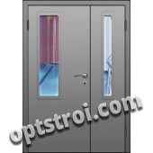 Входная металлическая дешевая тамбурная дверь модель - ТЭ-005