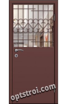 Входная металлическая дешевая тамбурная дверь модель - ТЭ-006