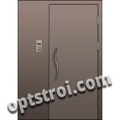 Входная металлическая тамбурная дверь в подъезд модель - ТП-003